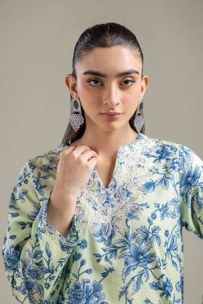 Embroidered | Cotton Dobby | Short Cotton Kurta | USD 17.50