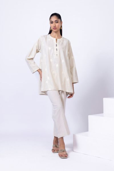 Embroidered | Crosshatch Poplin | Kurta | USD 15.00