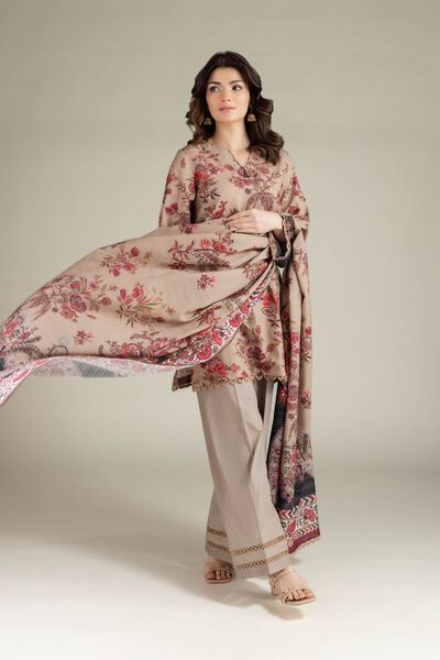 Printed | Mesuri Dobby | Tailored 3 Piece | USD 65.00