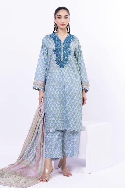 Embroidered | Lawn | Fabrics 3 Piece | USD 40.00