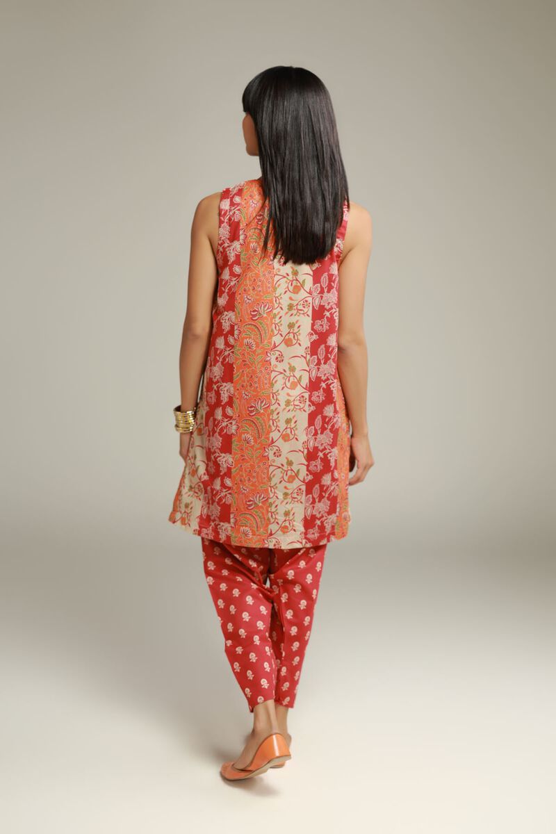 Embroidered | Cambric | Sleeveless Cambric Kurta | USD 30.00