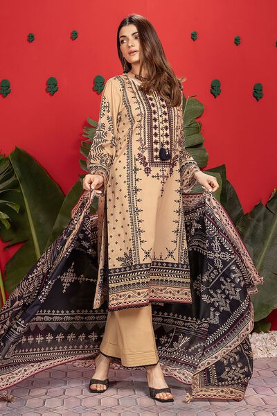 Lawn | Embroidered | Tailored 3 Piece | USD 60.00