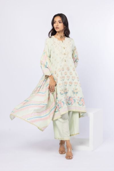 Printed | Cotton Net | Dupatta | USD 9.90