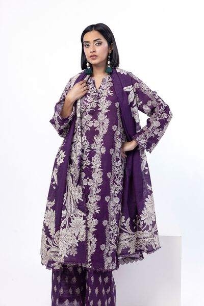 Printed | Light Khaddar | Fabrics 3 Piece | USD 30.00