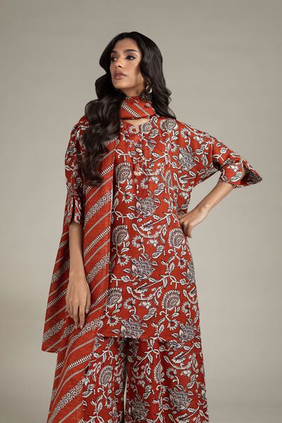 Printed | Textured Cotton | Dupatta | USD 17.00