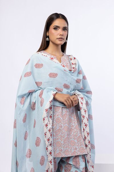 Printed | Slub Lawn | Dupatta | USD 20.00