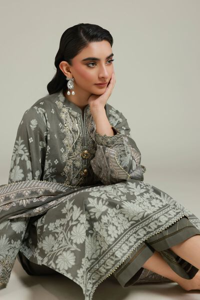 Embroidered | Cambric | Fabrics 3 Piece | USD 60.00