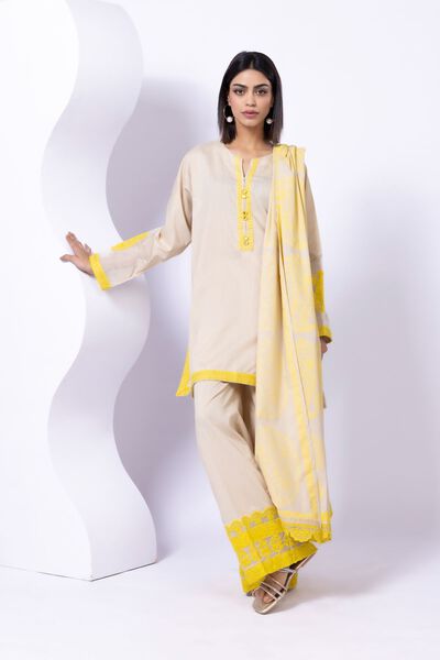 Embroidered | Crosshatch Poplin | Kurta | USD 35.00