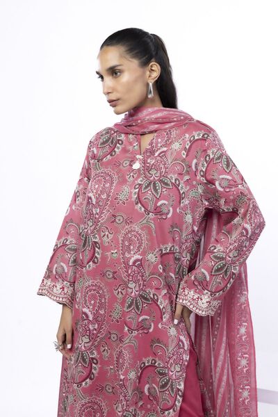 Embroidered | Lawn | Fabrics 3 Piece | USD 45.00