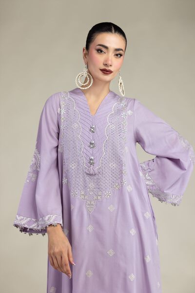 Embroidered | Raw Silk | Long Embroidered Kurta | USD 18.00