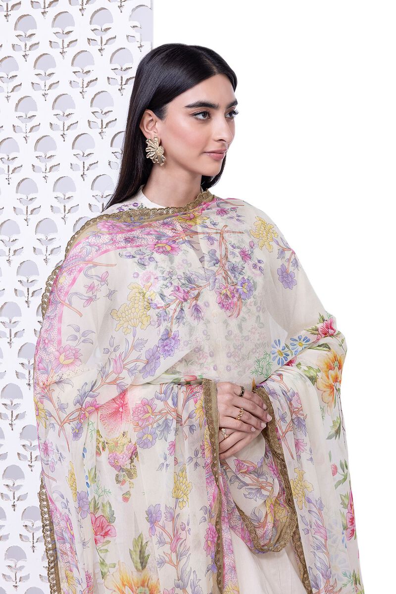 Printed | Bamber Chiffon | Dupatta | null