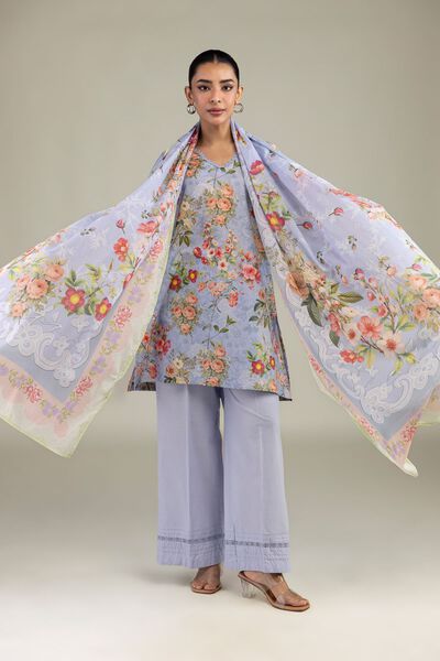 Printed | Lawn | Floral Lawn Dupatta | USD 15.00