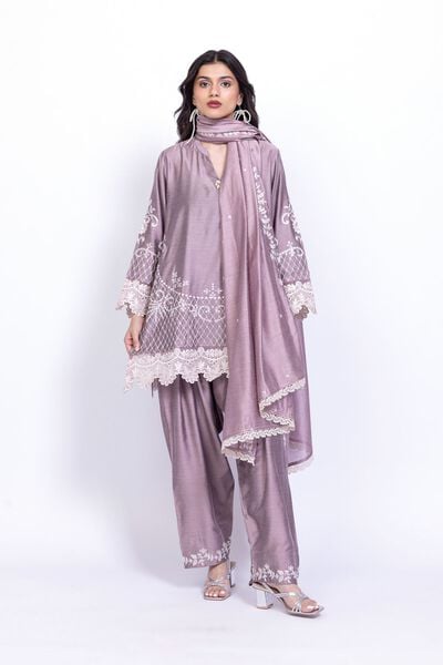 Embroidered | Raw Silk | Kurta | USD 55.00