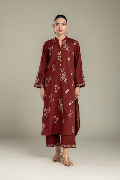 Embroidered | Light Khaddar | Fabrics 2 Piece | Top and Bottom | USD 45.00