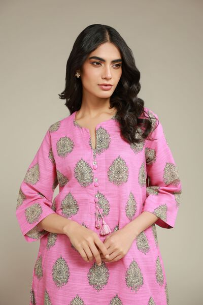 Printed | Textured Cotton | Mughal Motif Kurta | USD 9.00