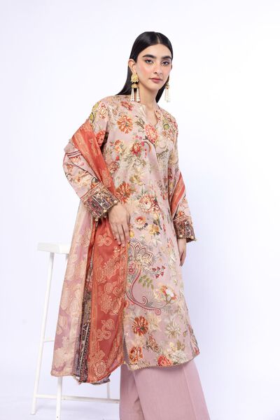 Printed | Jacquard | Tailored 3 Piece | USD 70.00