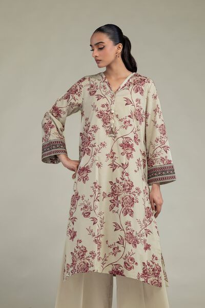 Printed | Cambric | Cambric Longline Kurta | USD 35.00