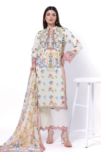 Embroidered | Lawn | Fabrics 3 Piece | USD 22.50