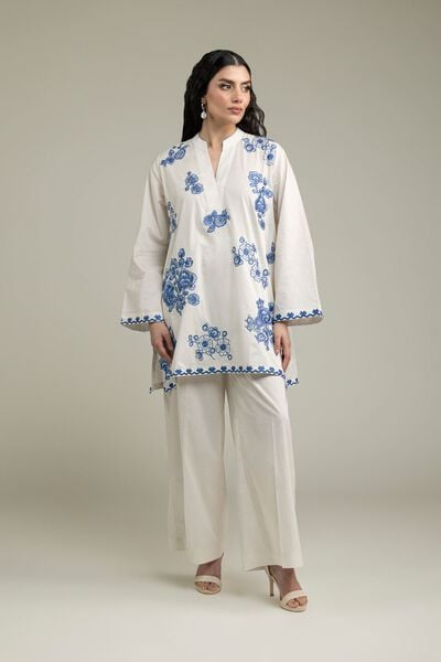 Embroidered | Cambric | Solid Cambric Pants | USD 25.00