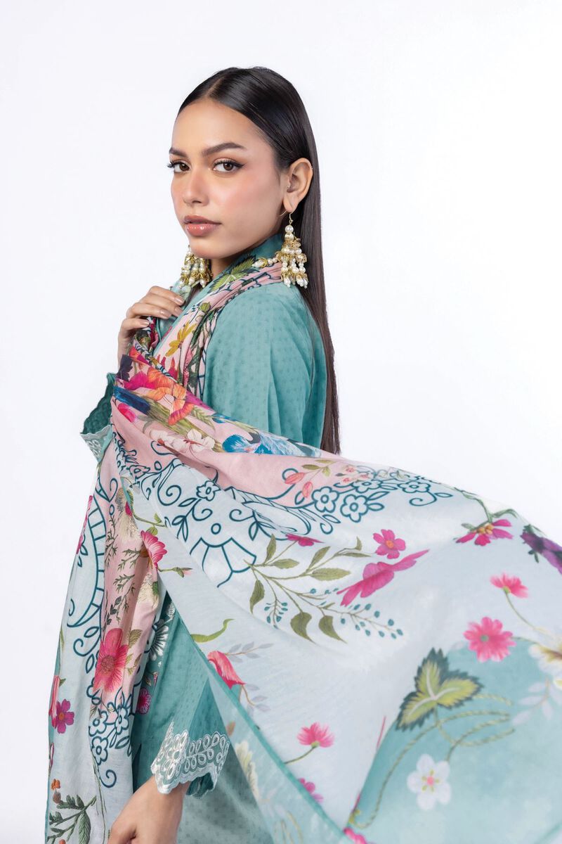 Embroidered | Cotton Dobby | Fabrics 3 Piece | USD 33.00