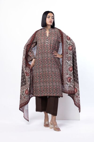 Printed | Light Khaddar | Tailored 3 Piece | USD 45.00