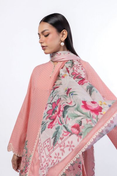 Embroidered | Cotton Dobby | Tailored 3 Piece | USD 75.00