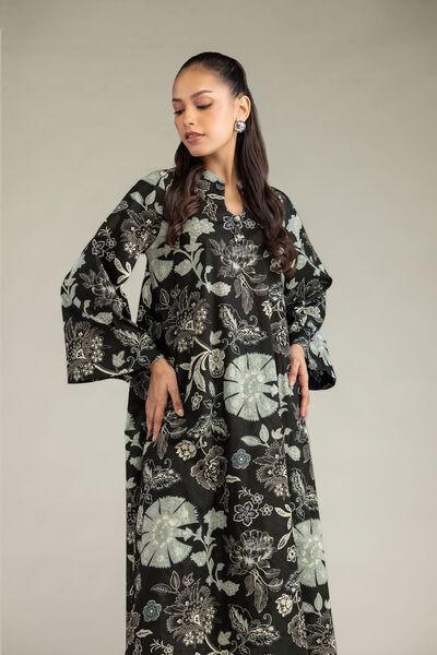 Printed | Cambric | Black Cambric Kurta | USD 35.00