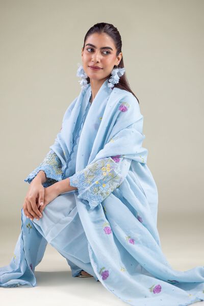 Embroidered | Mesuri | Floral Draped Dupatta | USD 20.00
