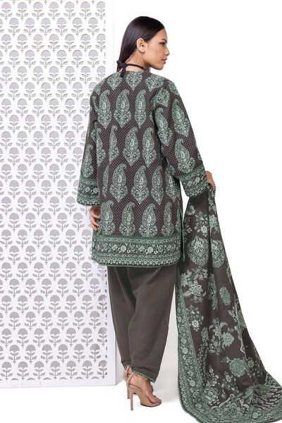 Printed | Khaddar | Fabrics 3 Piece | USD 10.50