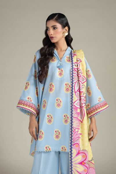 Printed | Cambric | Tailored 3-Piece Set | USD 19.50