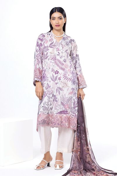 Embroidered | Cambric | Fabrics 3 Piece | USD 25.00