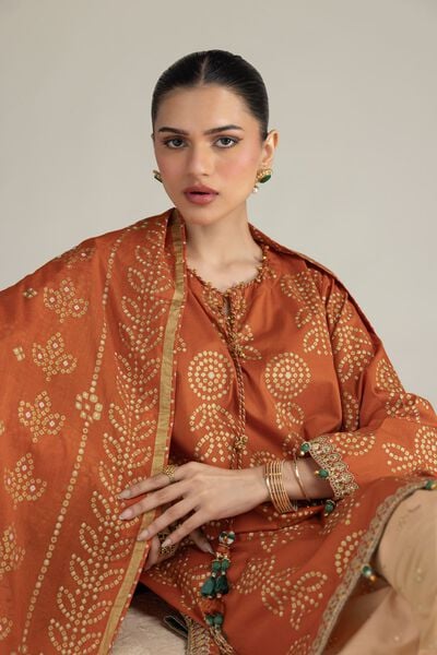 Embroidered | Cambric | Cambric 3-Piece Co-ord | USD 77.50