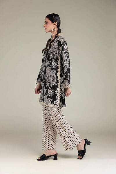 Printed | Cambric | Off-White Cambric Shalwar | USD 25.00