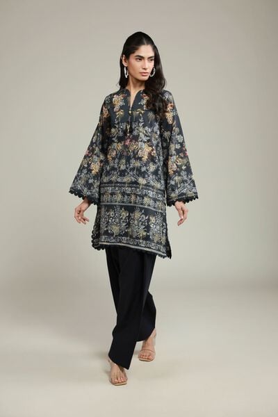 Printed | Jacquard | Black Tailored Set | USD 55.00