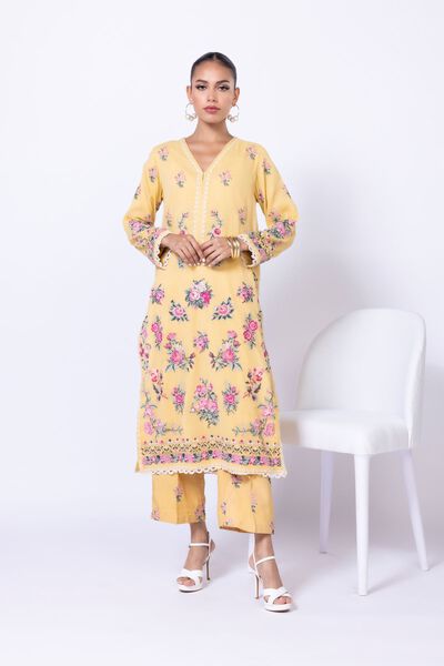 Embroidered | Viscose Oak Silk | Pants | USD 9.00