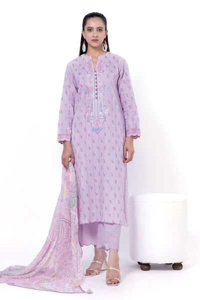 Embroidered | Cambric | Fabrics 3 Piece | USD 35.00