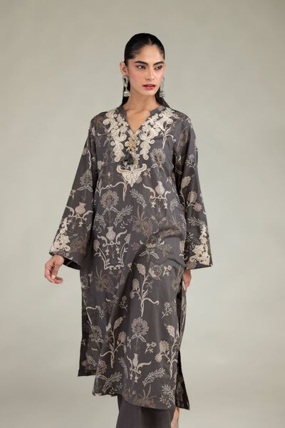 Embroidered | Cambric | Cambric Longline Kurta | USD 20.00