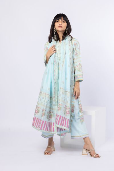 Printed | Raw Silk | Pants | USD 6.90