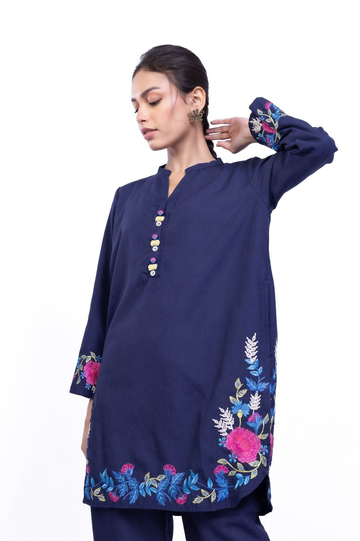 Buy Kurta | 0.0 N/A | 25-09-11E2-02TA-VG_MULTI | Khaadi Global