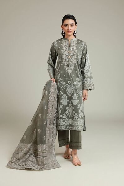 Embroidered | Cambric | Fabrics 3 Piece | USD 60.00