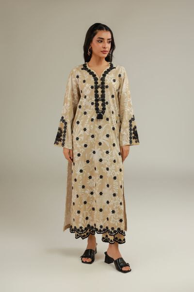 Embroidered | Cotton Dobby | Pants | USD 25.00