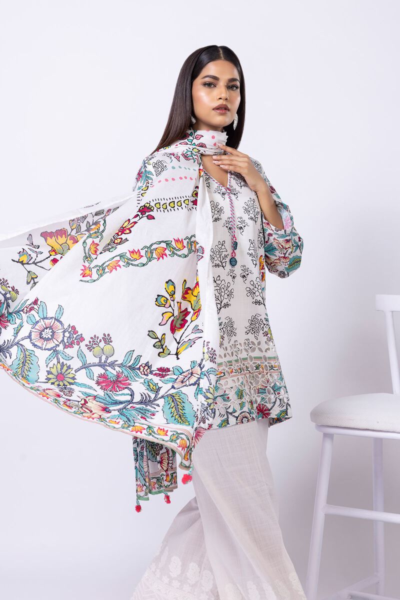 Printed | Slub Lawn | Dupatta | null