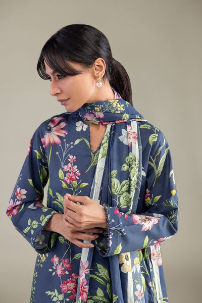Printed | Lawn | Lawn Floral Dupatta | USD 30.00