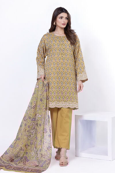 Embroidered | Lawn | Fabrics 3 Piece | USD 50.00
