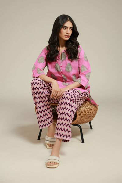 Printed | Textured Cotton | Mughal Motif Kurta | USD 9.00