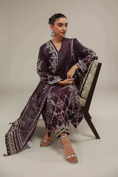 Embroidered | Raw Silk | Floral Longline Kurta | USD 16.50