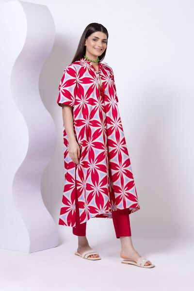 Printed | Crosshatch Poplin | Pants | USD 15.00