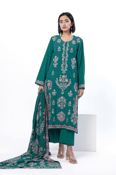 Embroidered | Khaddar | Fabrics 3 Piece | USD 19.50