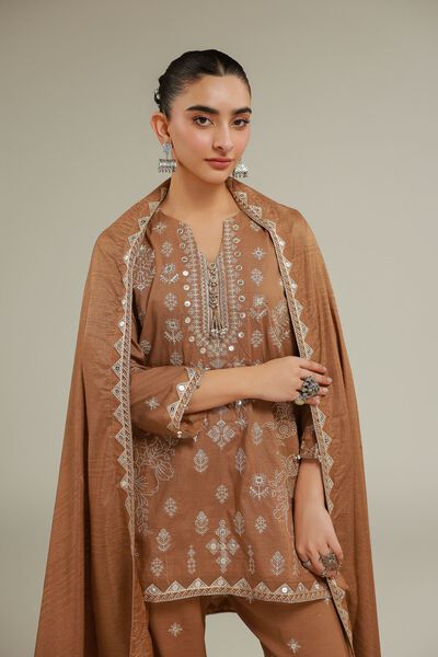Embroidered | Polyester Silk | Embroidered Formal Dupatta | USD 20.00