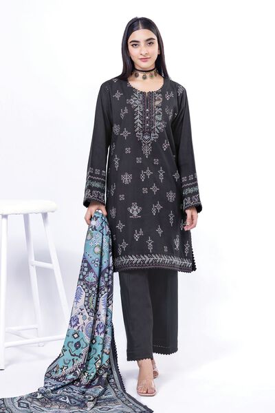 Embroidered | Crosshatch | Fabrics 3 Piece | USD 16.50